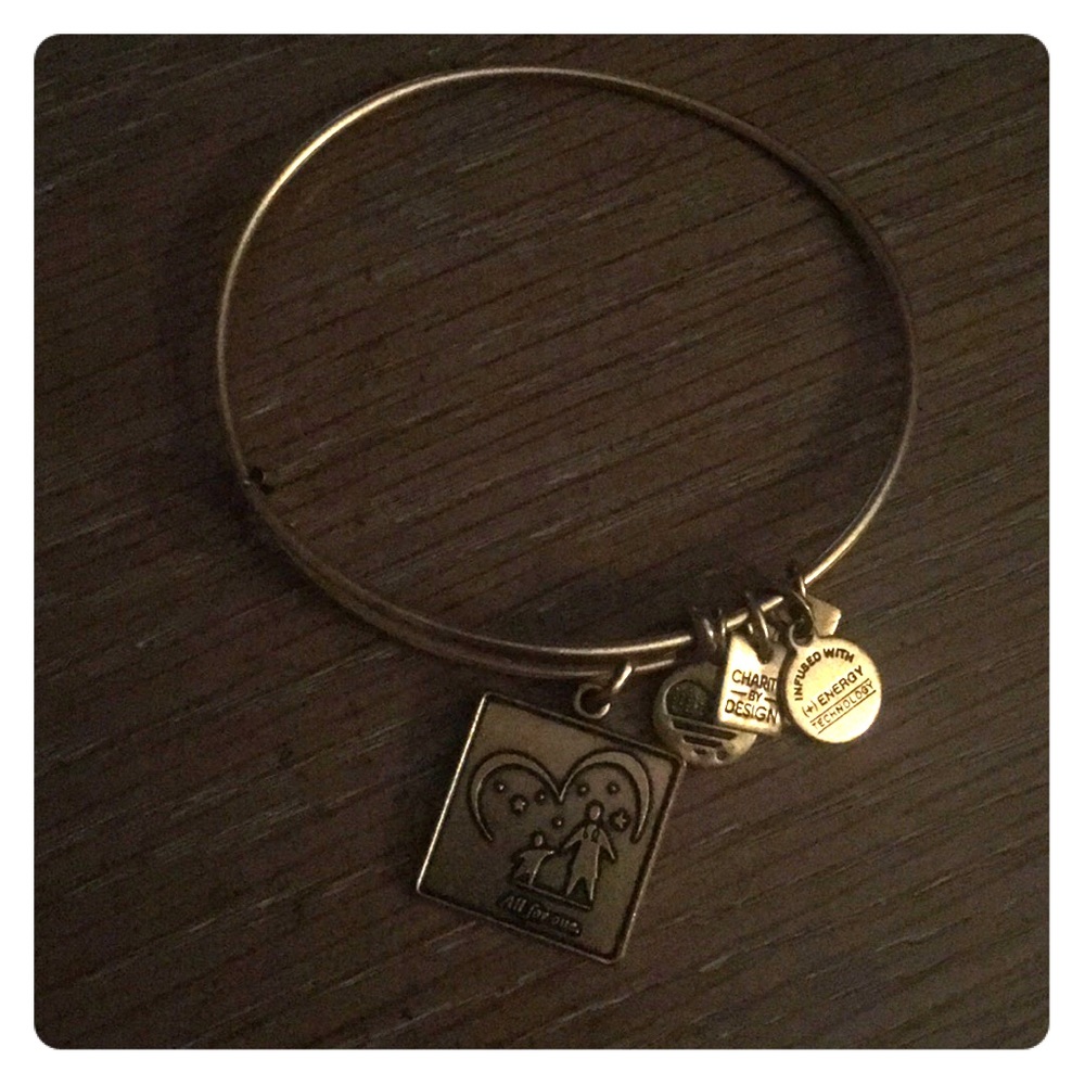 Alex and Ani “All for One” bangle in gold